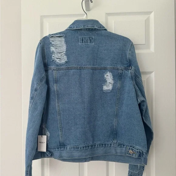 Forever 21 Blue Denim Jacket with authentic LV patches - Picture 5 of 5